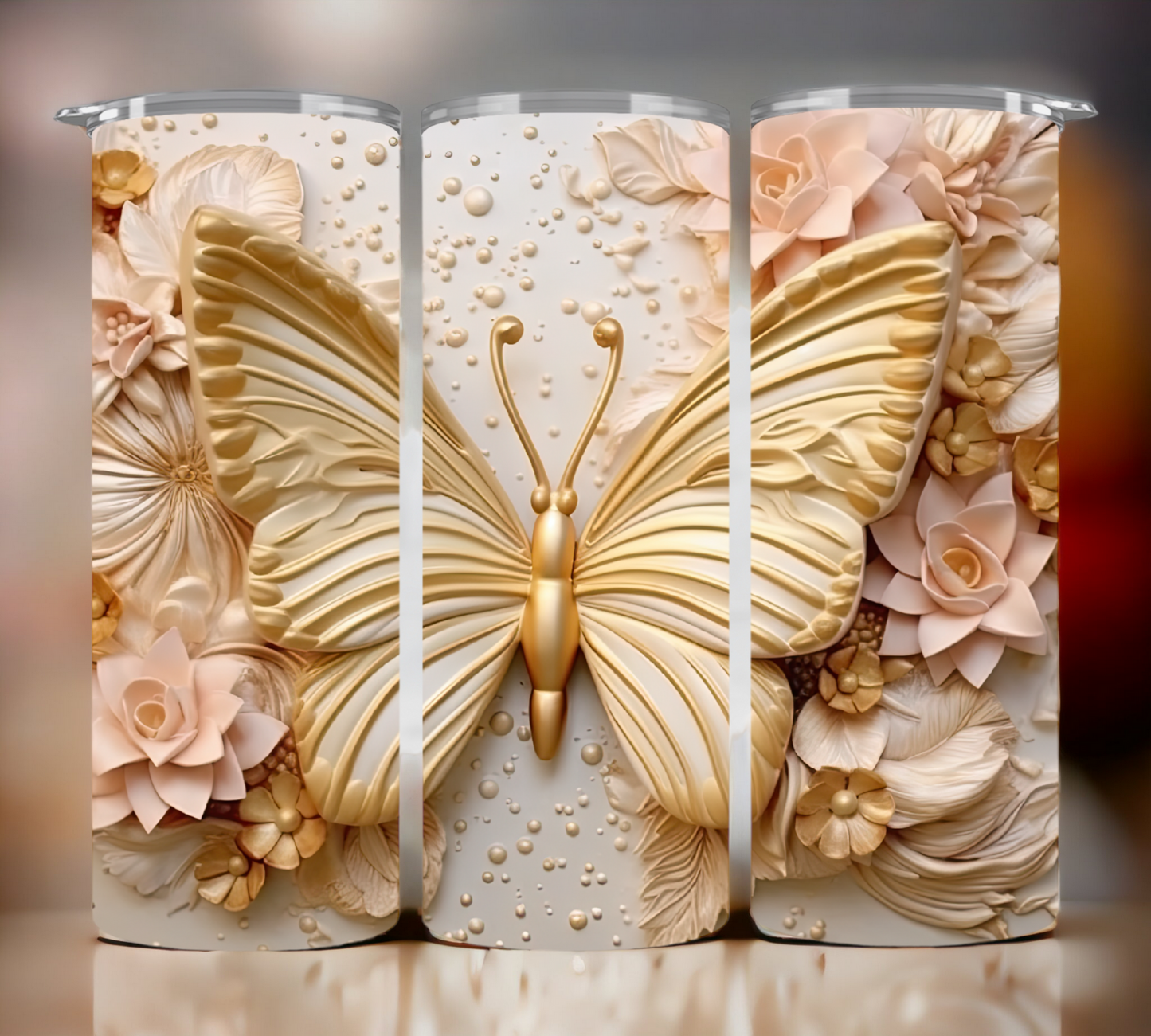 3D Butterfly Tumbler