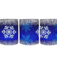 Dark Blue Winter Snowflake Mug