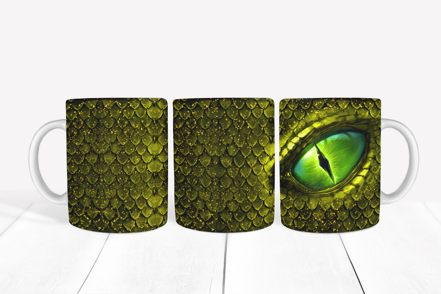 Dark Green Dragon's Eye Mug