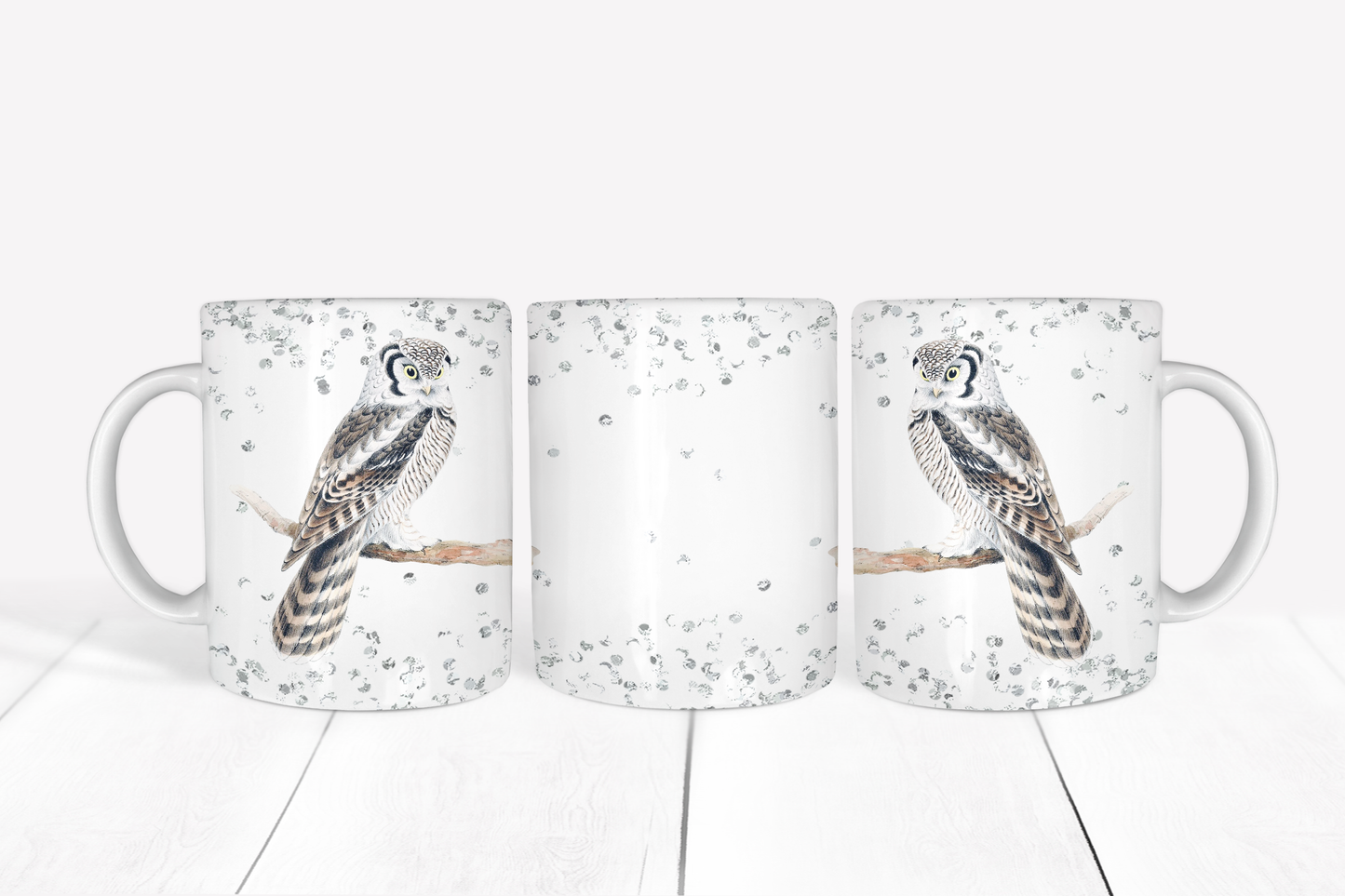 White Canada Owl Mug